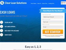 Tablet Screenshot of clearloanssolutions.net